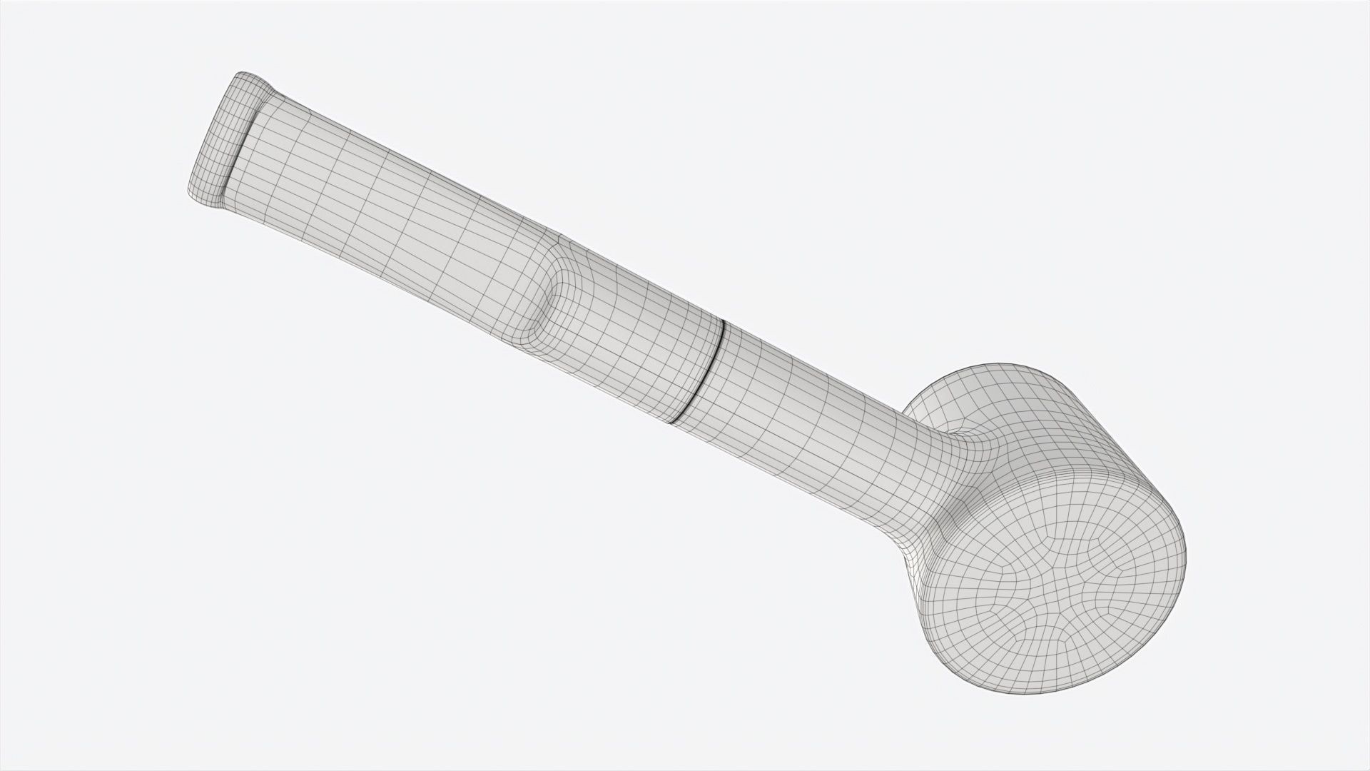 Smoking Pipe Small Briar Wood 04 3D model_7