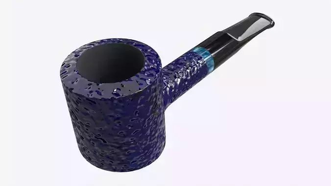 Smoking Pipe Small Briar Wood 04 3D model
