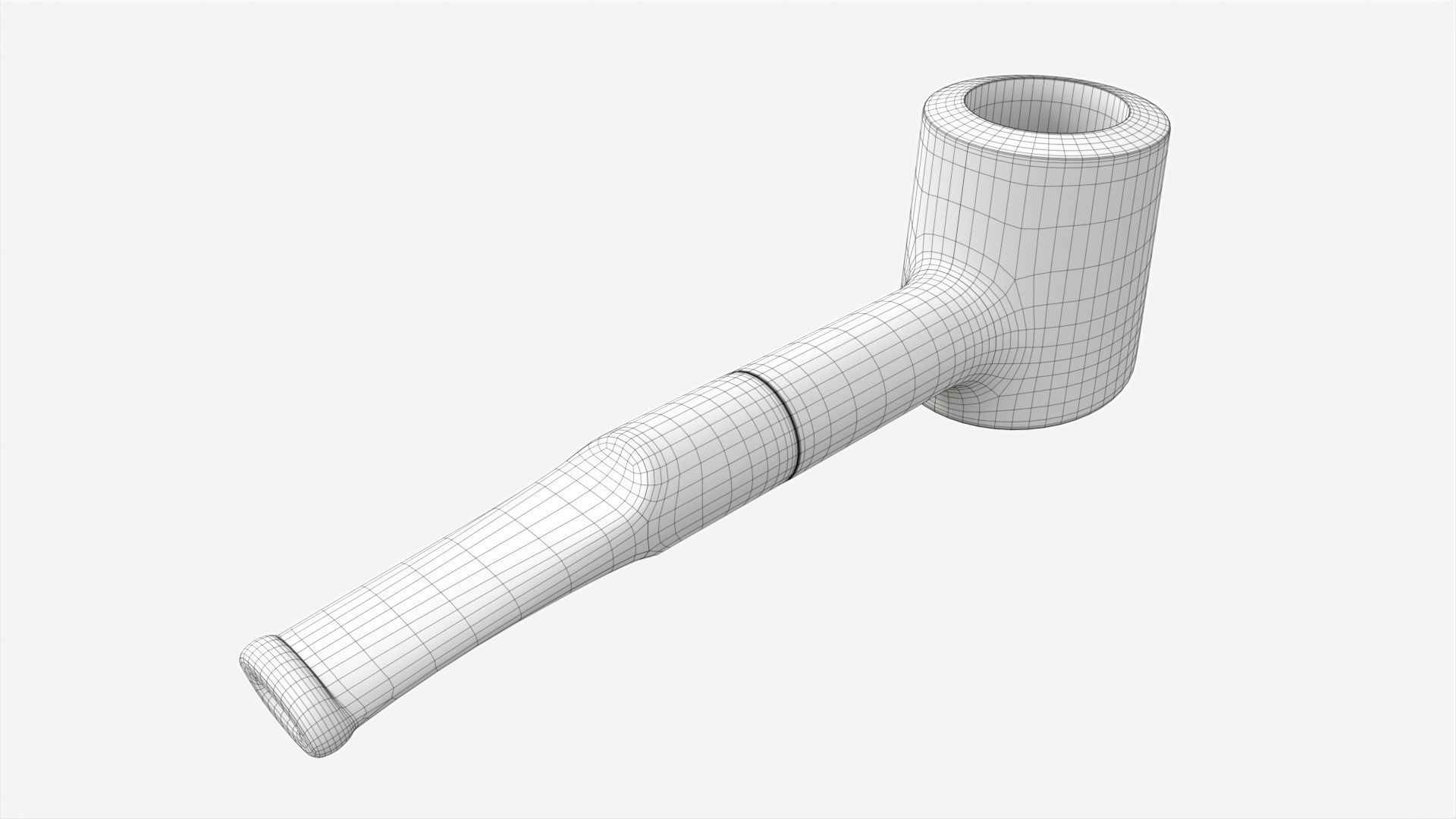 Smoking Pipe Small Briar Wood 04 3D model_6