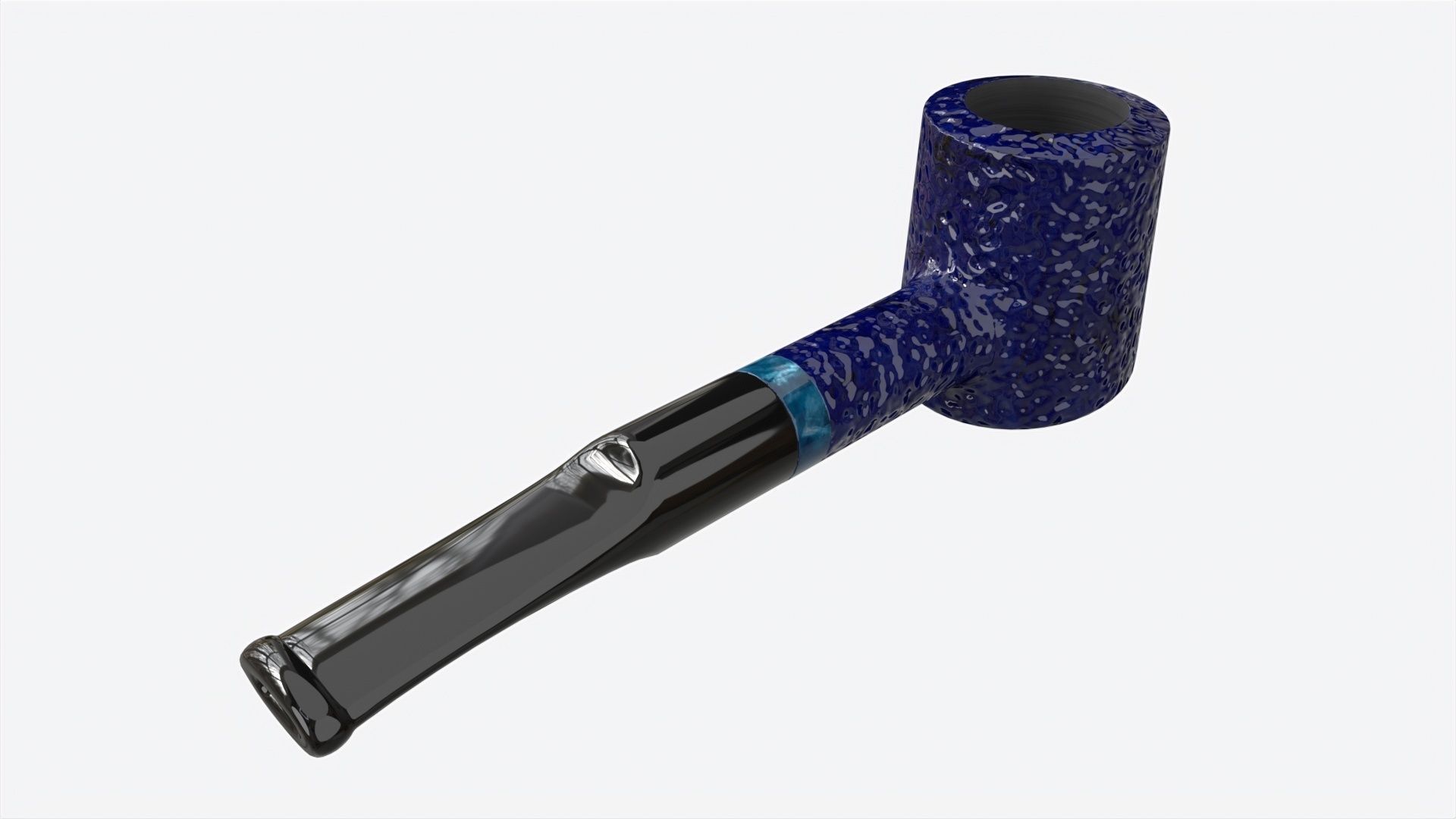 Smoking Pipe Small Briar Wood 04 3D model_1
