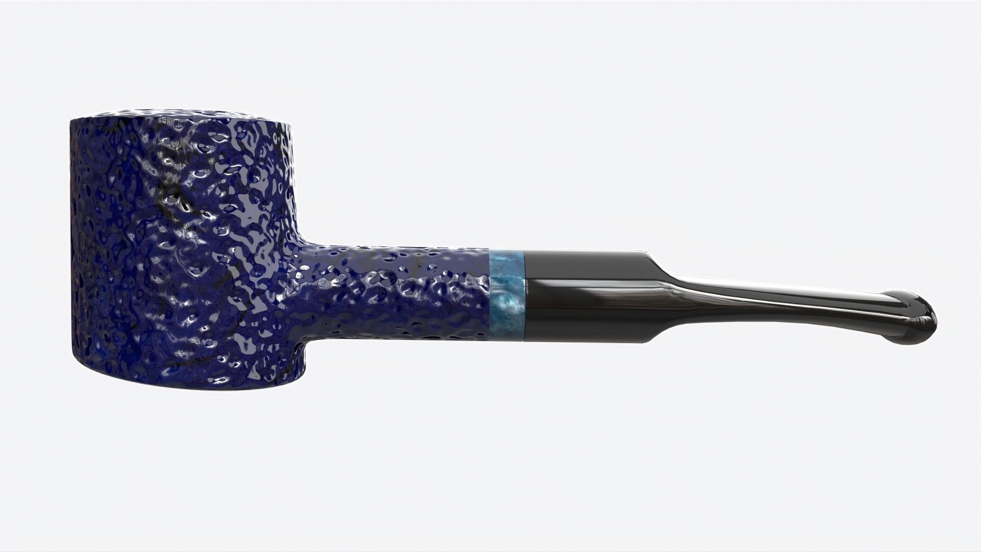 Smoking Pipe Small Briar Wood 04 3D model_3