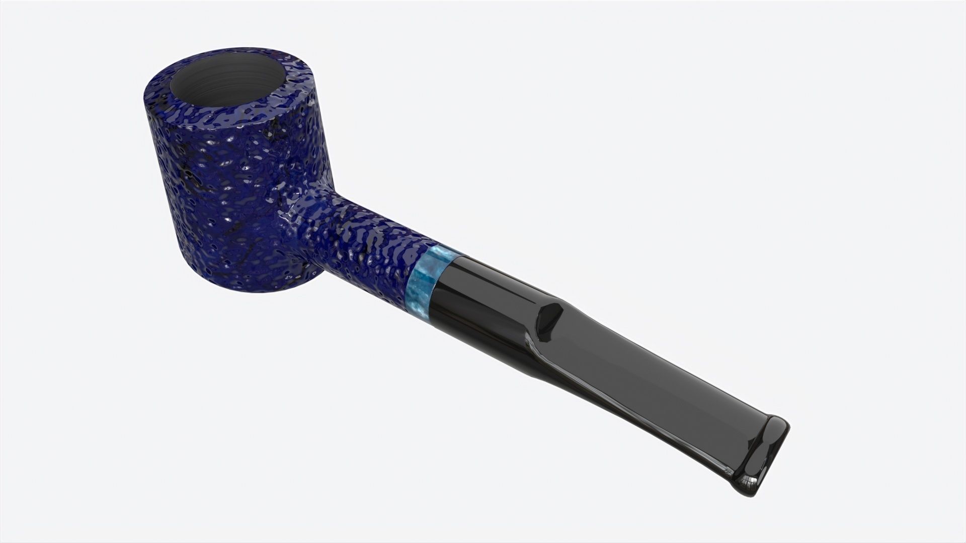 Smoking Pipe Small Briar Wood 04 3D model_2