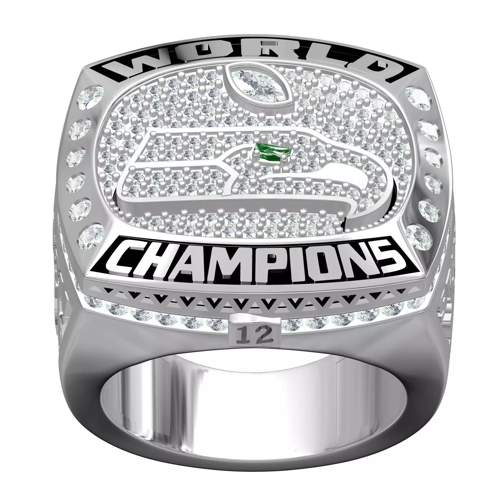 Seahawks Super Bowl Championship Ring 3D print model