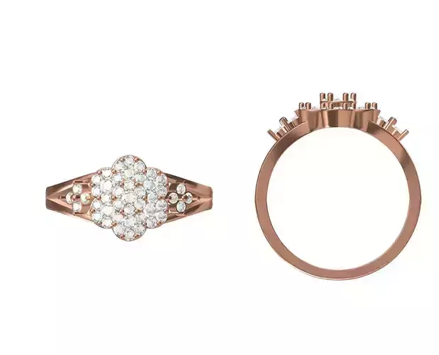 Wedding Engagement Women Ring STL JCD Details