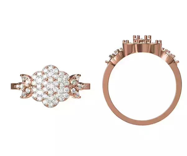 Wedding Engagement Women Ring STL JCD Details