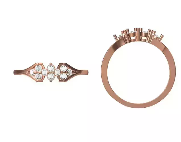 Wedding Engagement Women Ring STL JCD Details