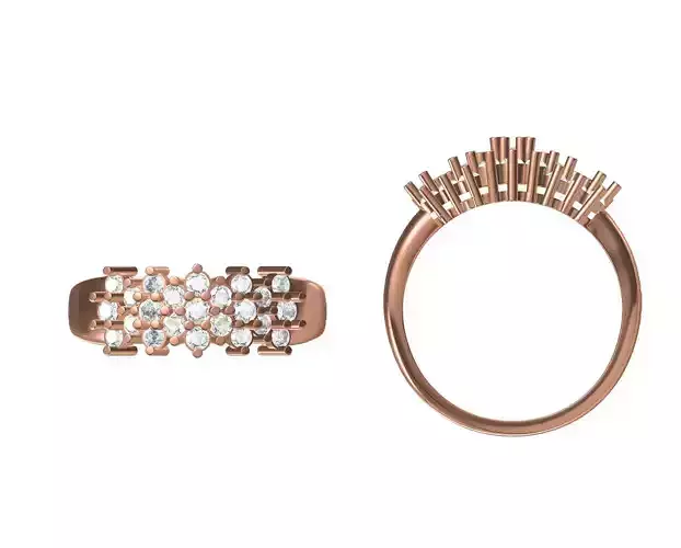 Wedding Engagement Women Ring STL JCD Details