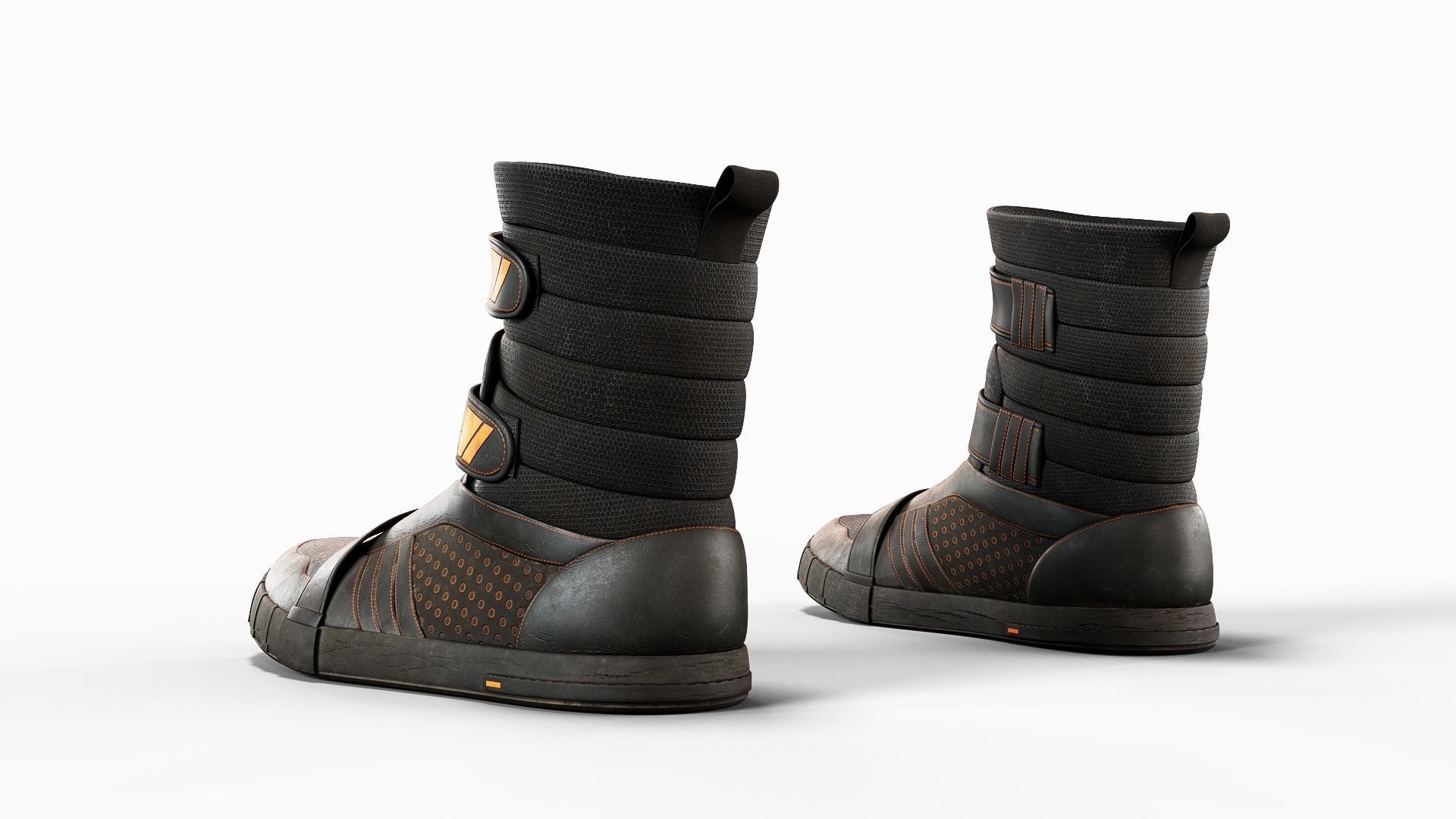 Futuristic Boots 3D model_5