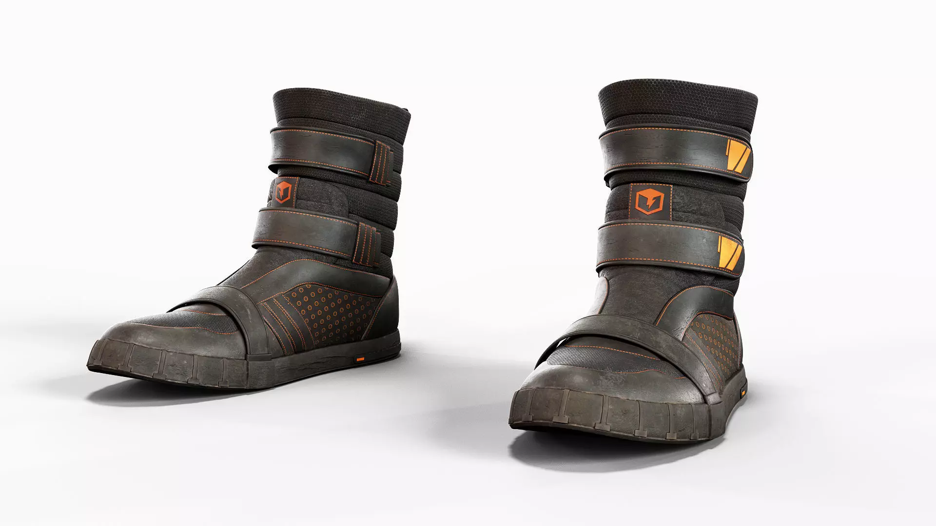 Futuristic Boots 3D model_0