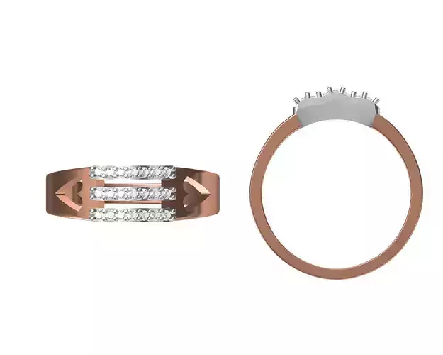 Wedding Engagement Women Ring STL JCD Details