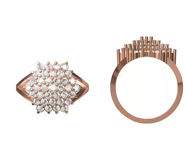 Wedding Engagement Women Ring STL JCD Details