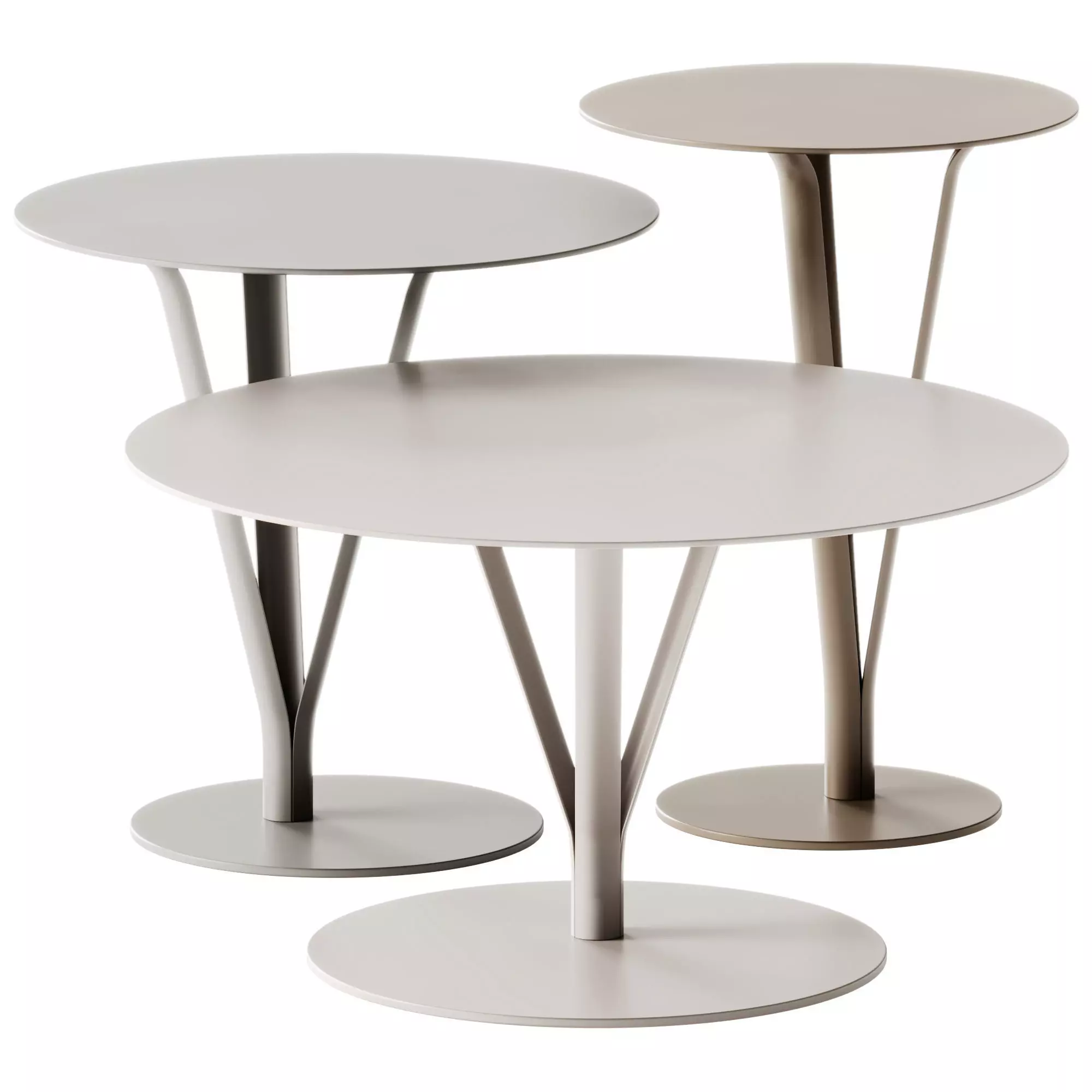 Bonaldo Kadou Coffee Metal table 3D model
