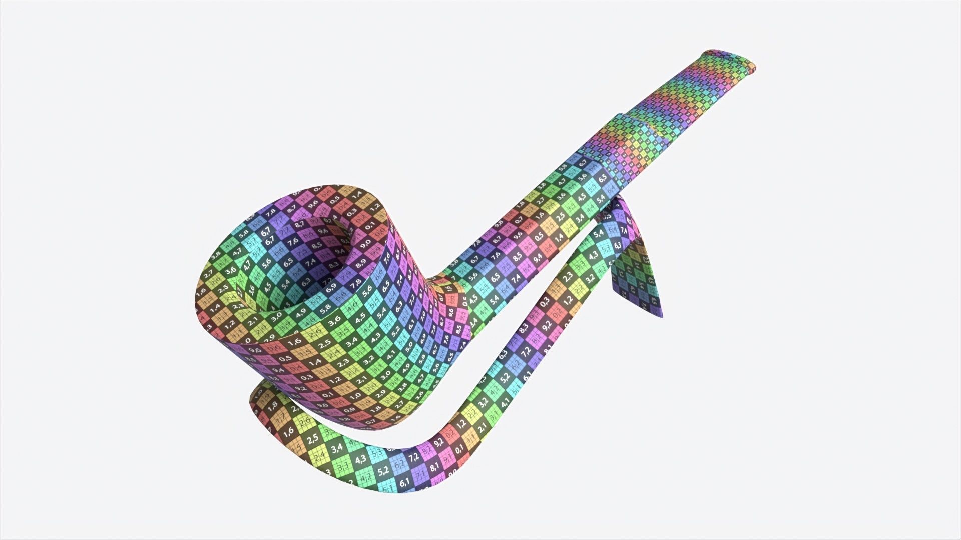 Smoking Pipe Straight Briar Wood 03 3D model_8