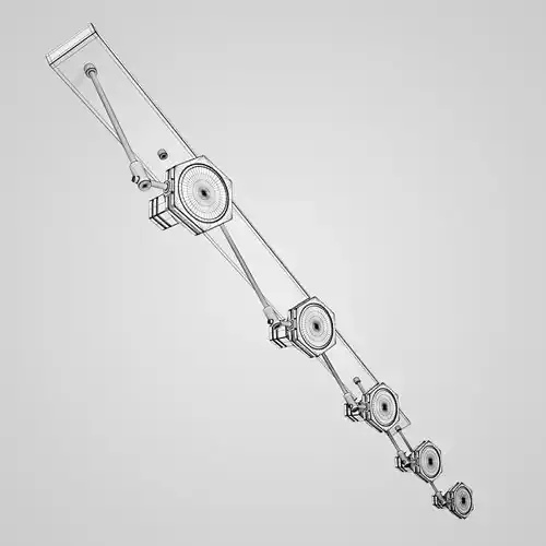 Halogen Lamp Set 3D model