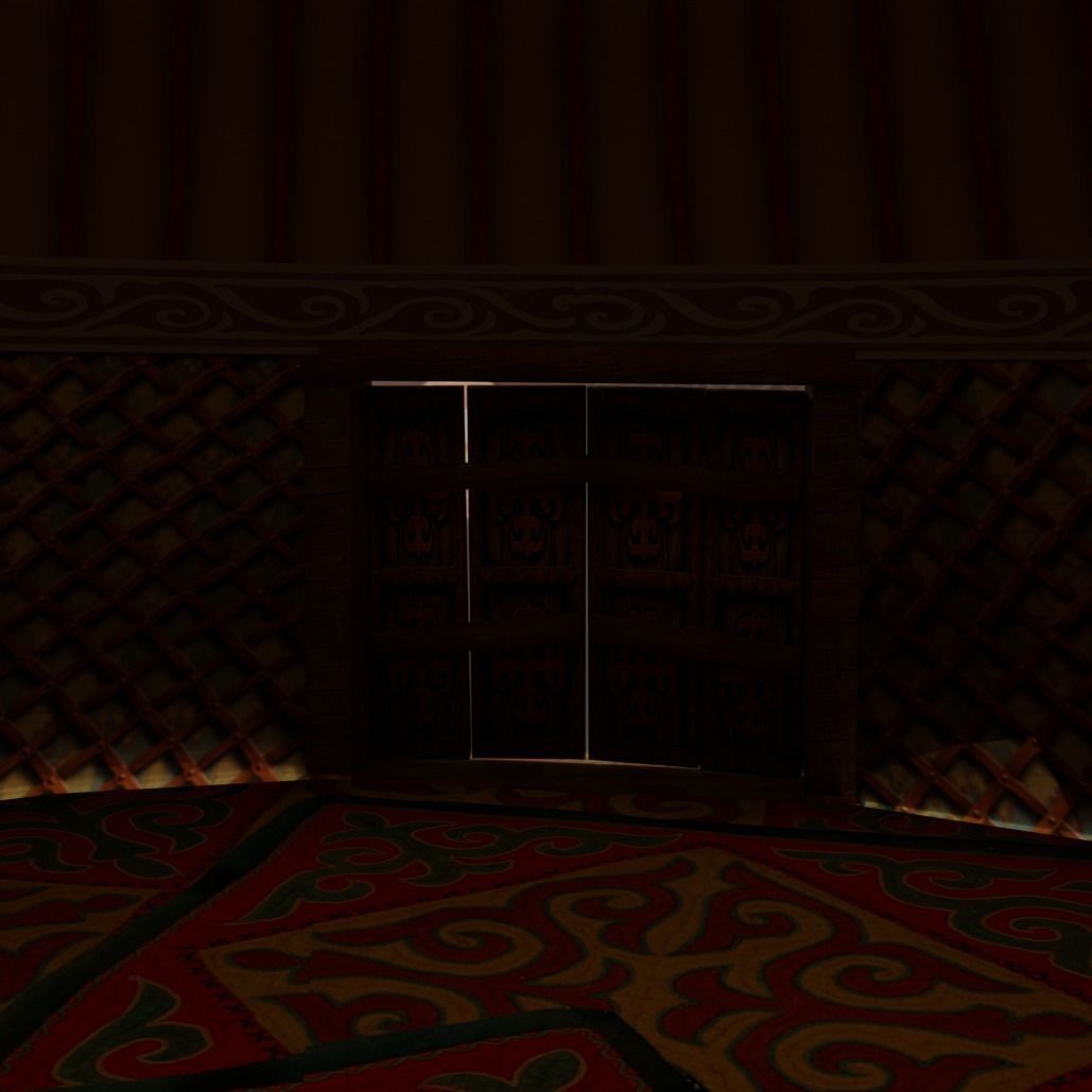 Cartoon Yurt 4 - Low Poly Game Ready Low-poly 3D model_7