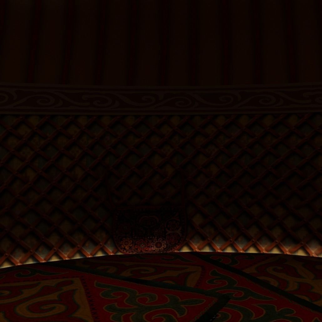 Cartoon Yurt 4 - Low Poly Game Ready Low-poly 3D model_8