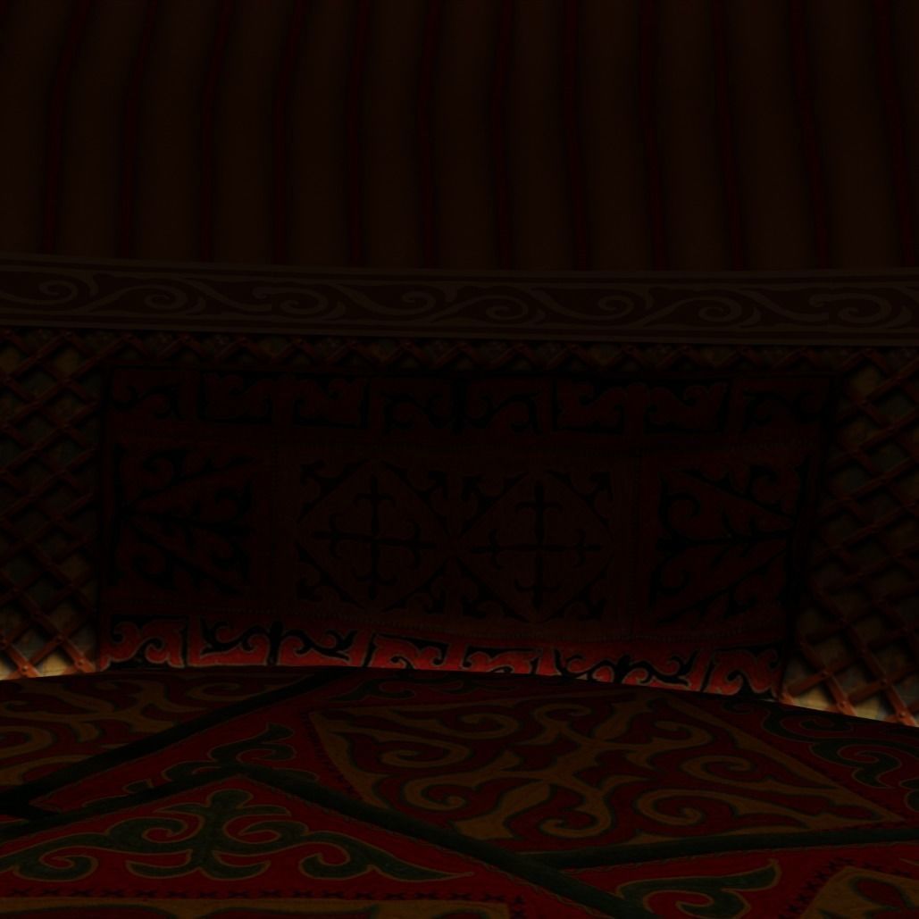 Cartoon Yurt 4 - Low Poly Game Ready Low-poly 3D model_10