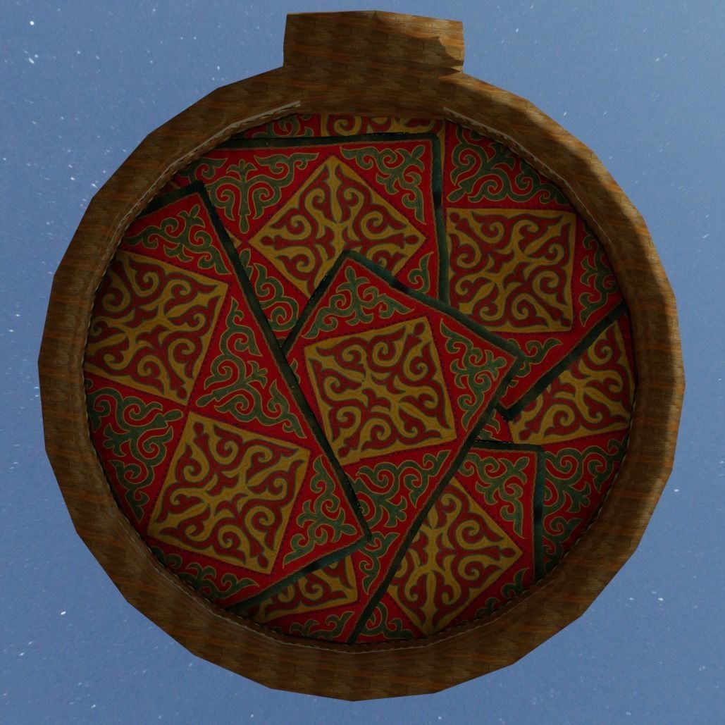 Cartoon Yurt 4 - Low Poly Game Ready Low-poly 3D model_5