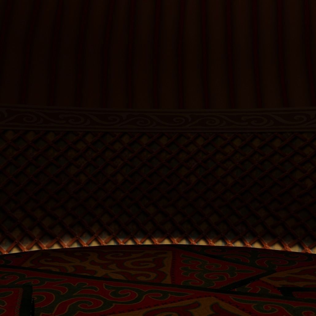 Cartoon Yurt 4 - Low Poly Game Ready Low-poly 3D model_6