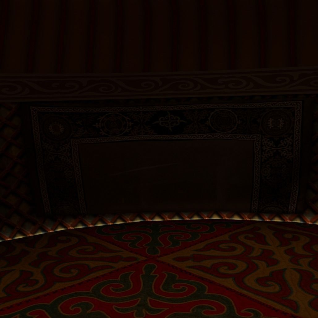 Cartoon Yurt 4 - Low Poly Game Ready Low-poly 3D model_9