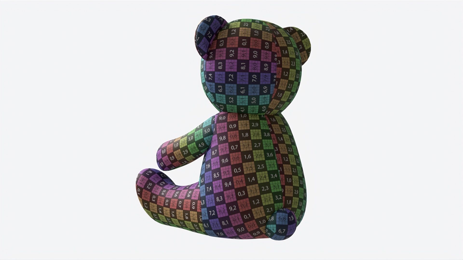 Teddy Bear Toy Soft 3D model_9