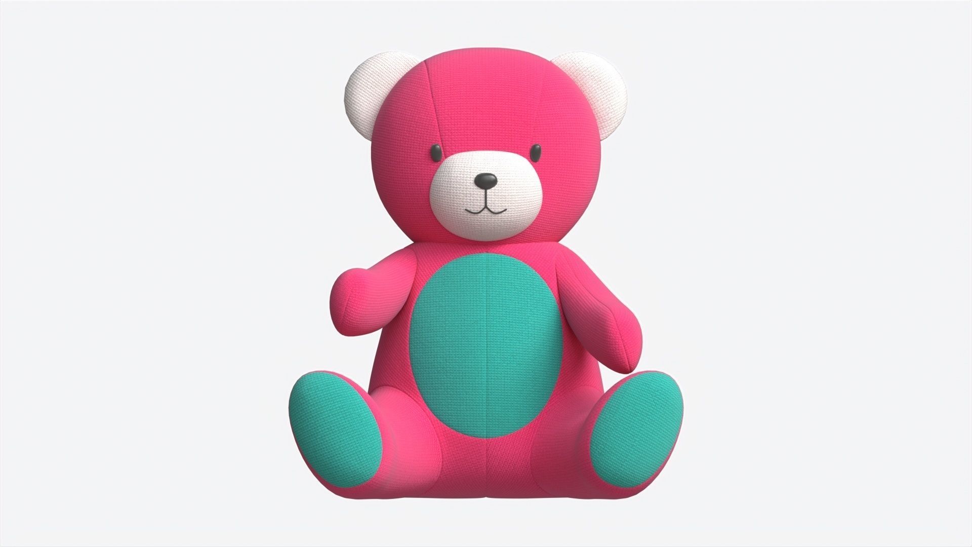 Teddy Bear Toy Soft 3D model_4