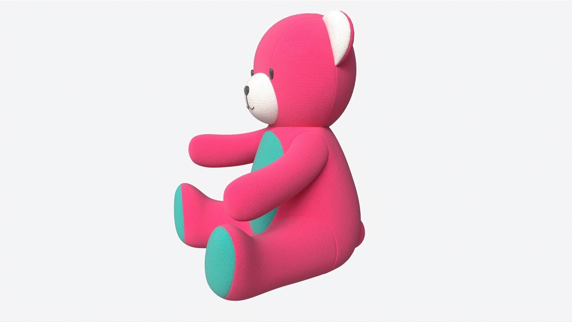 Teddy Bear Toy Soft 3D model_2