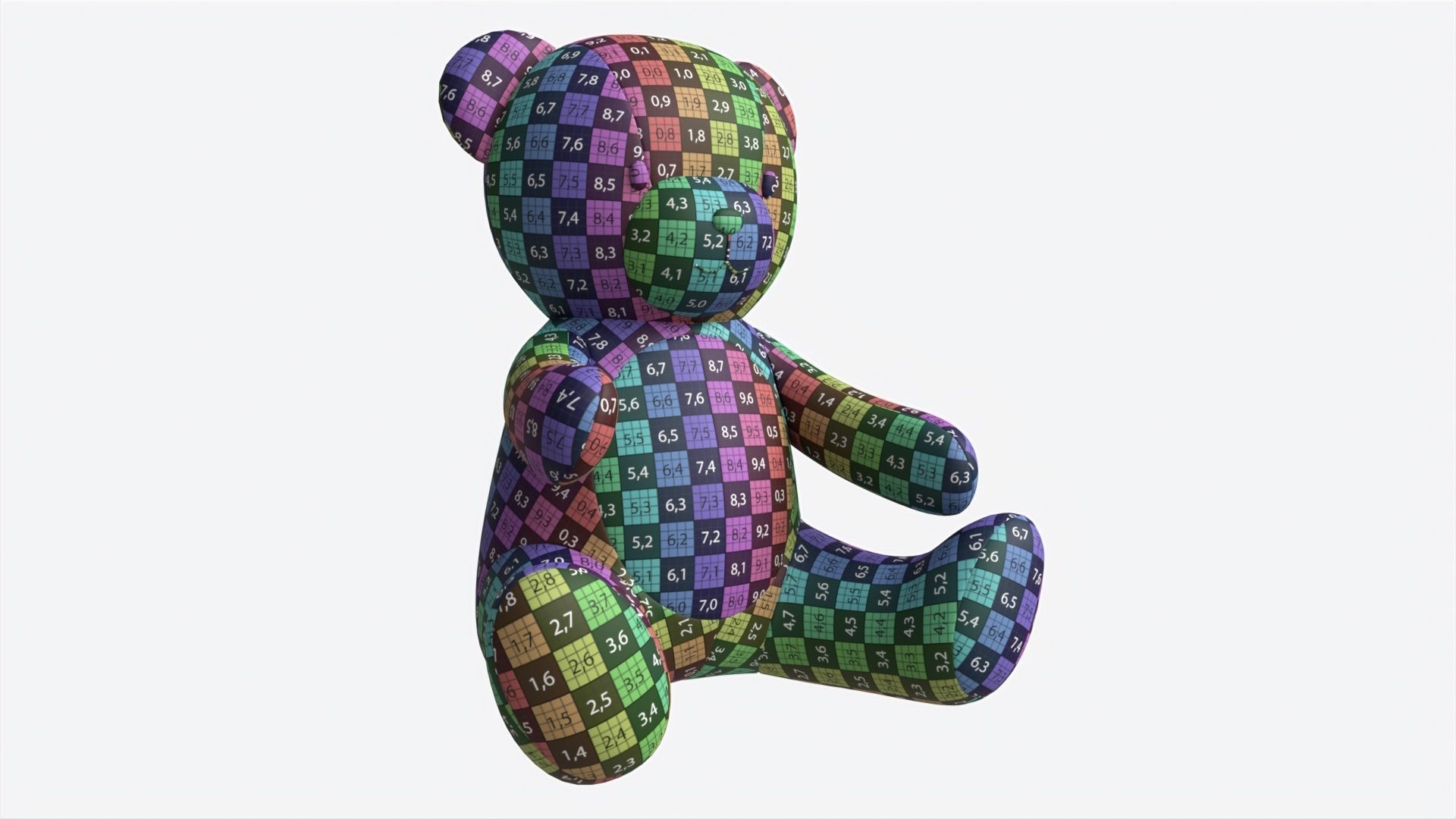 Teddy Bear Toy Soft 3D model_8