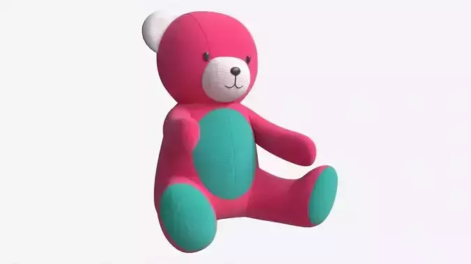 Teddy Bear Toy Soft 3D model