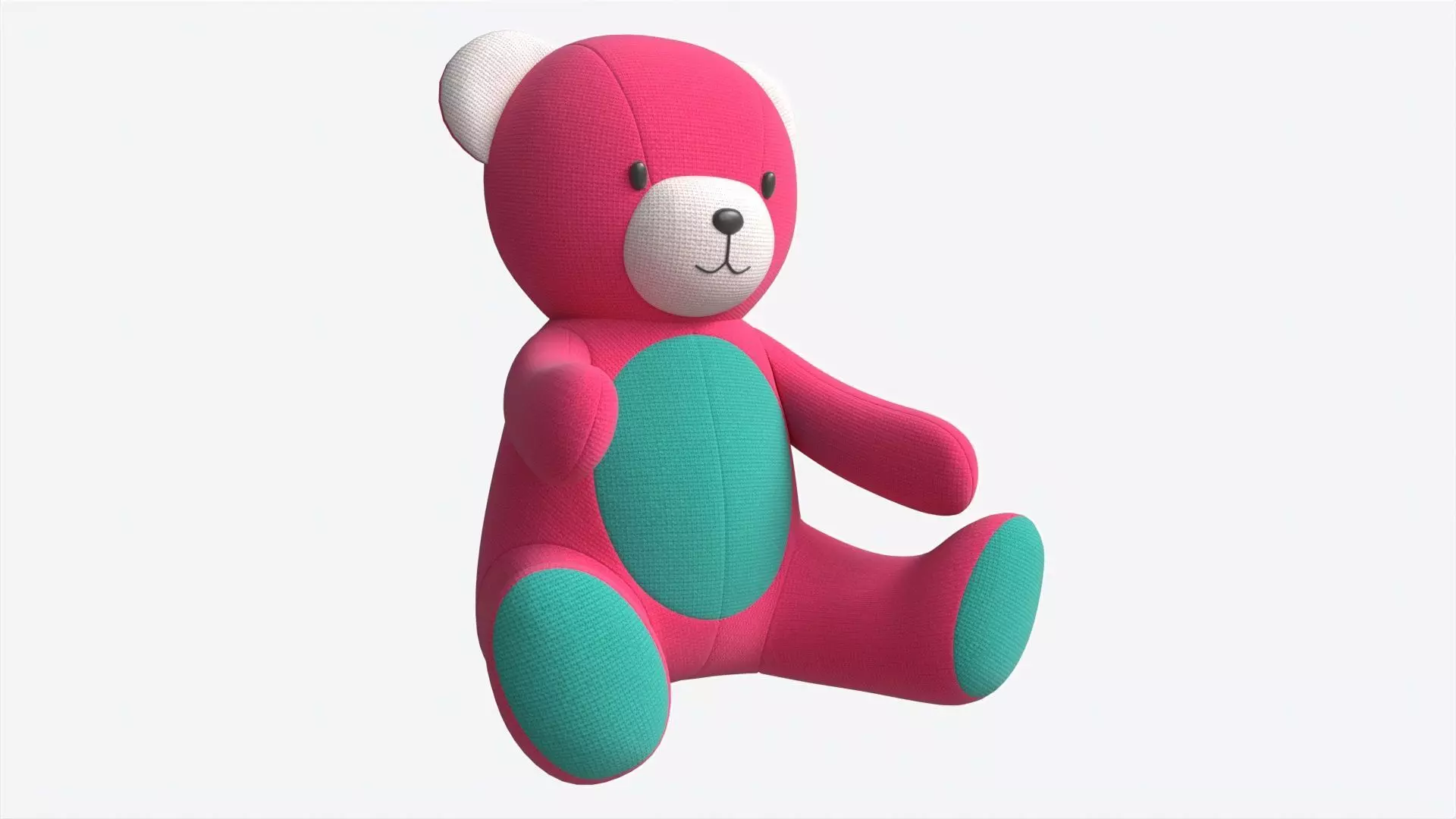 Teddy Bear Toy Soft 3D model_0