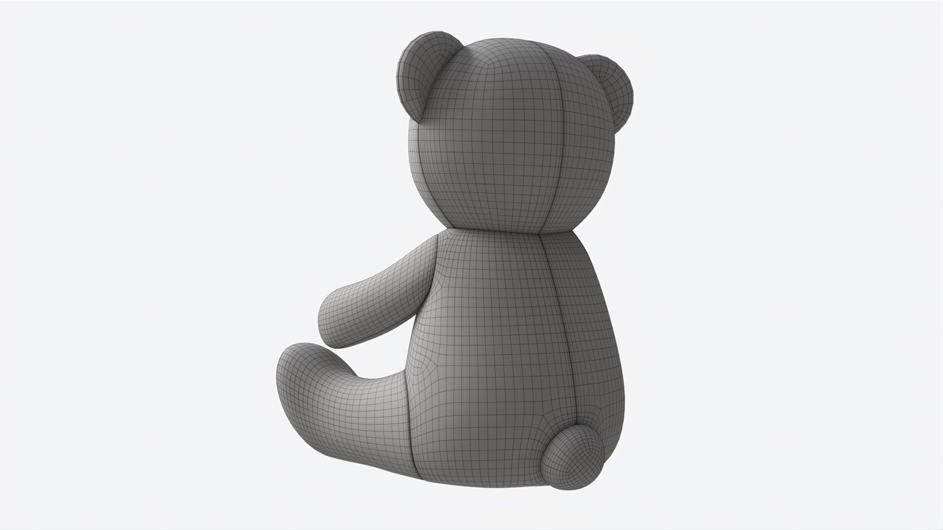 Teddy Bear Toy Soft 3D model_7