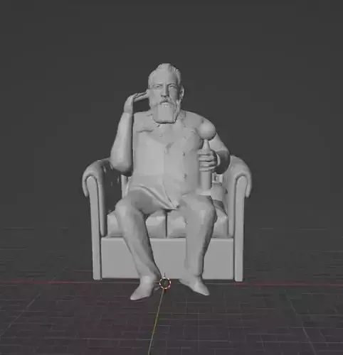 Alexander Graham Bell Statue 3D print model