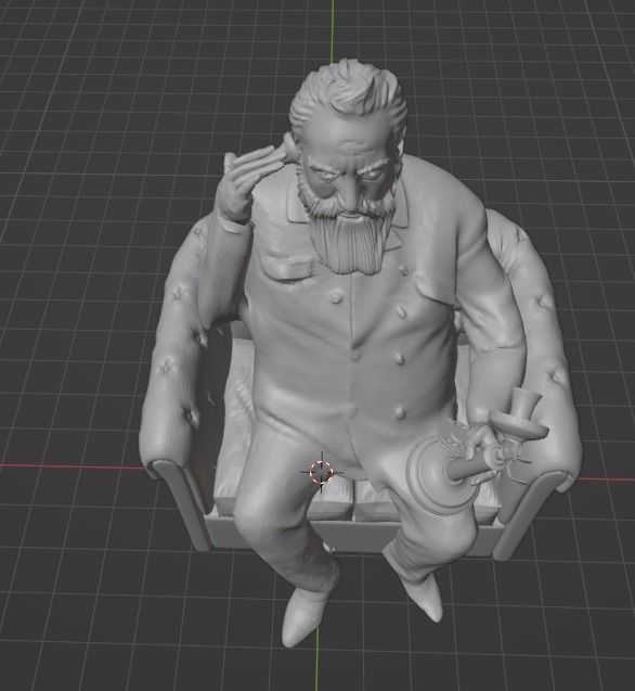 Alexander Graham Bell Statue 3D print model_10