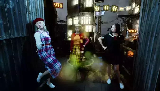 Japanese 80s Girls Clothing Pack