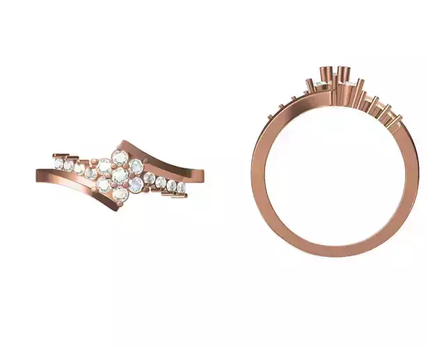 Wedding Engagement Women Ring STL JCD Details