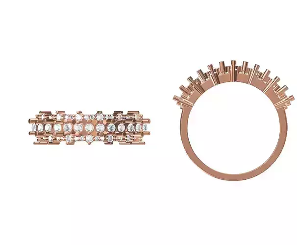 Wedding Engagement Women Ring STL JCD Details