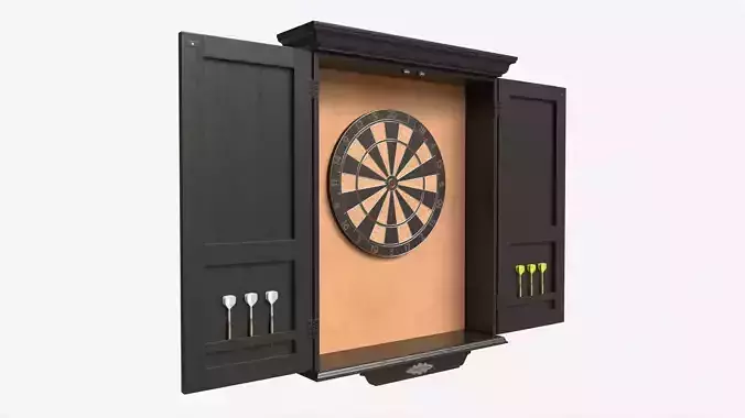 Dartboard Cabinet Classic Open