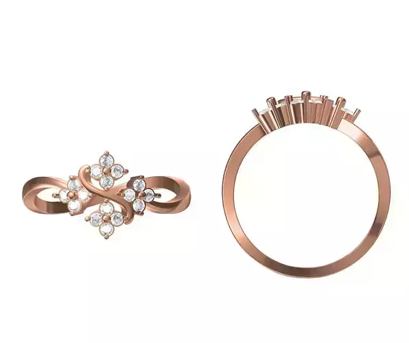 Wedding Engagement Women Ring STL JCD Details