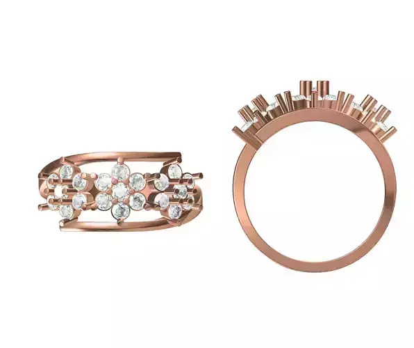 Wedding Engagement Women Ring STL JCD Details