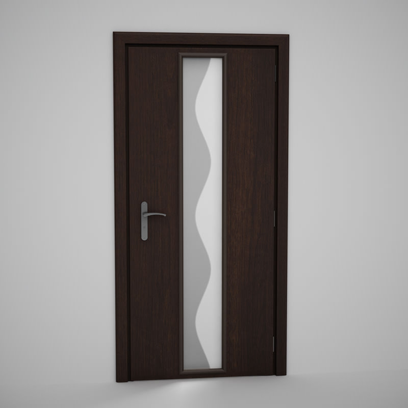 CGAxis Door 3D model_1