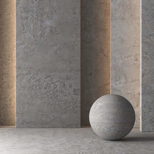 2 Aged Concrete Material 8K-Seamless - Tileable-DrCG No 56 3D model