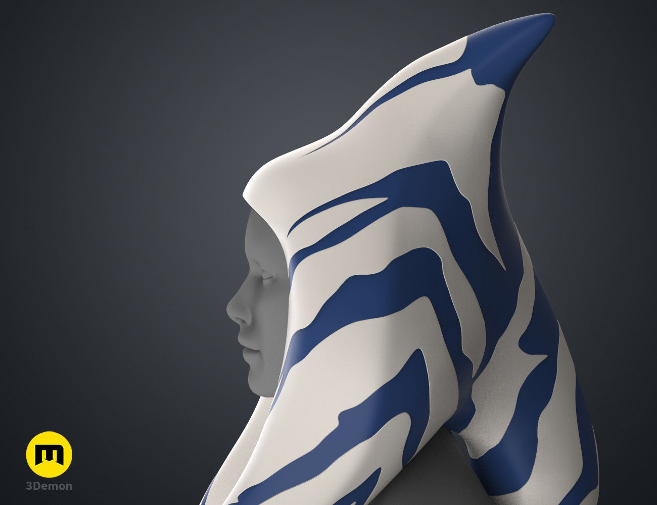 Ahsokas Lekku Mold - Star Wars Rebels 3D print model_17