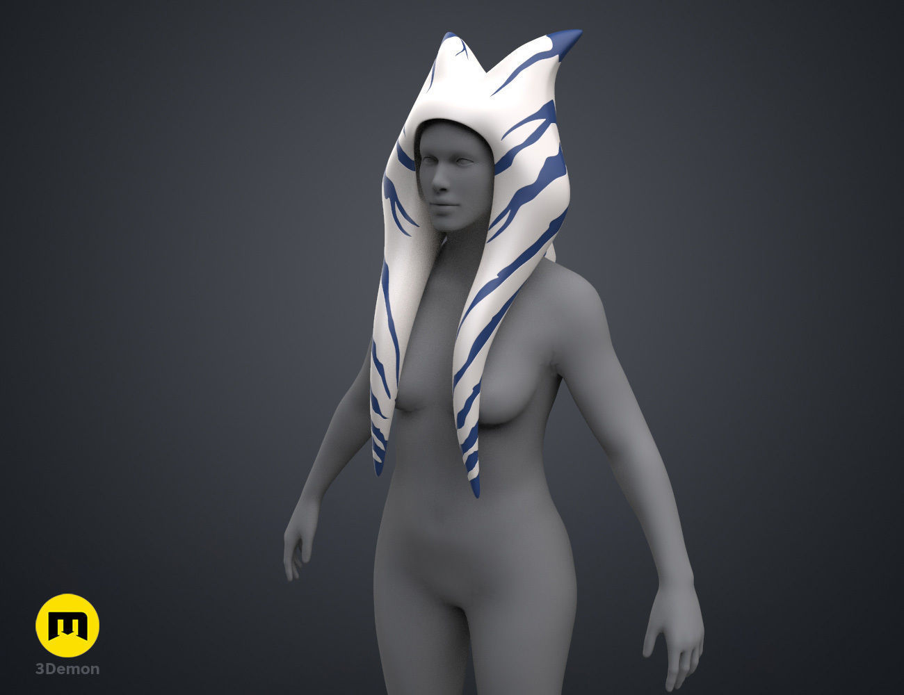 Ahsokas Lekku Mold - Star Wars Rebels 3D print model_1