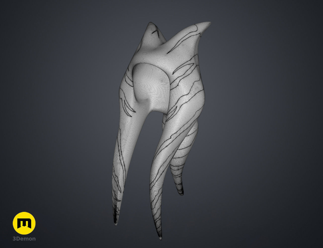 Ahsokas Lekku Mold - Star Wars Rebels 3D print model_8