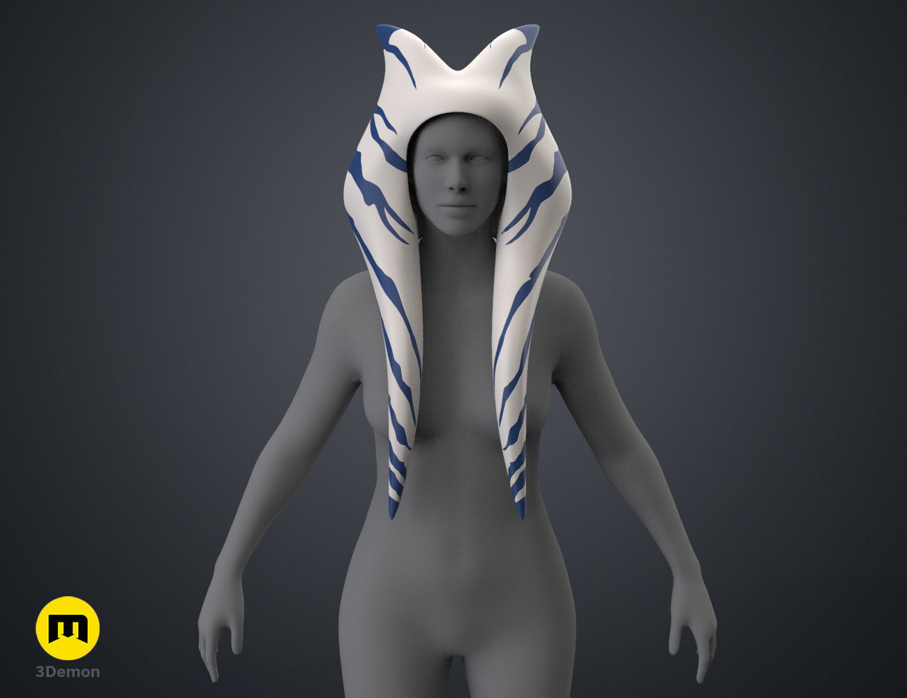 Ahsokas Lekku Mold - Star Wars Rebels 3D print model_2