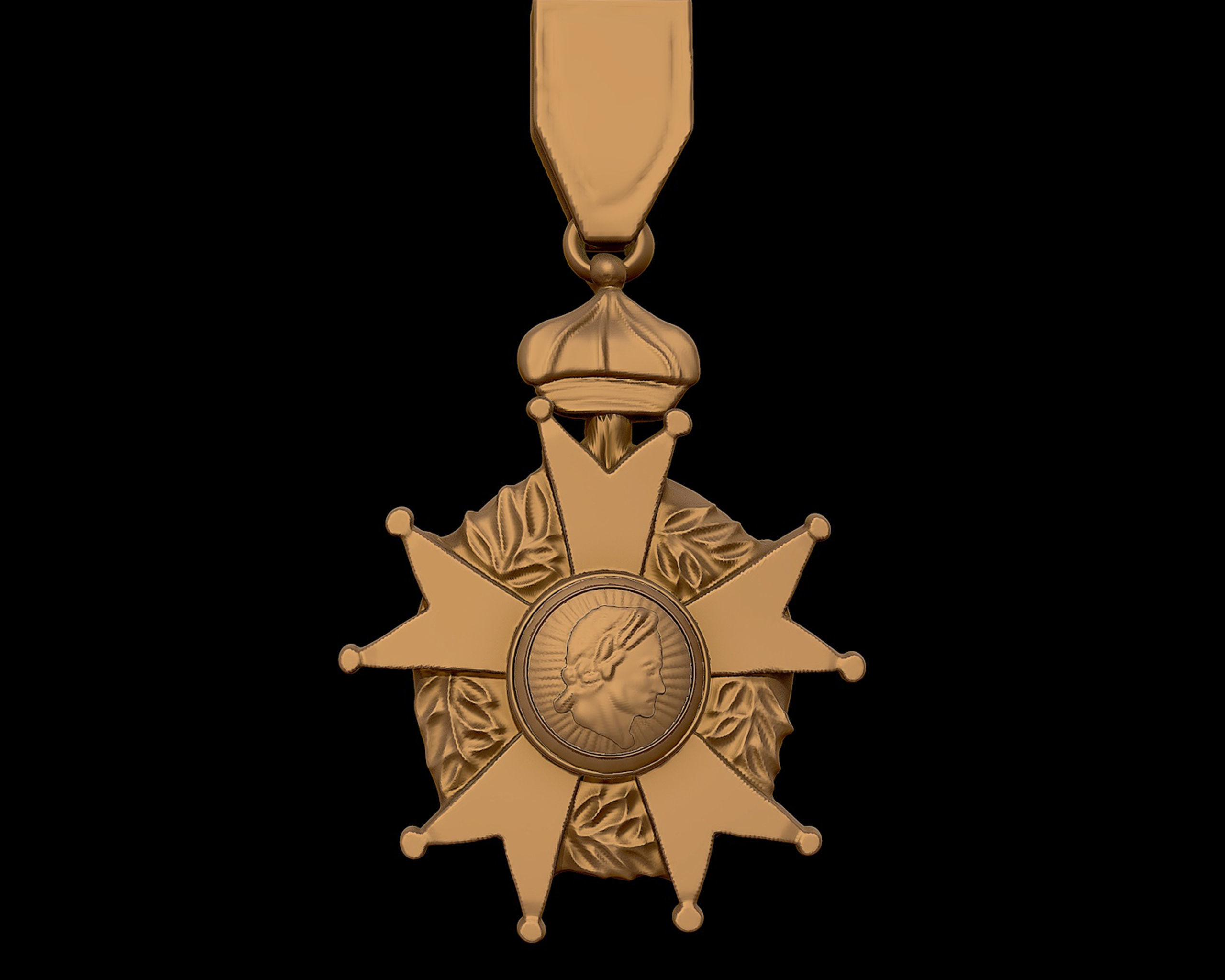 Legion of Honour Medal ready to 3D print 3D print model_5