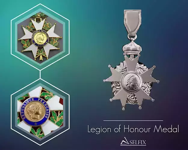 Legion of Honour Medal ready to 3D print 3D print model