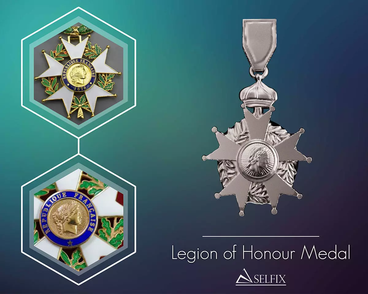 Legion of Honour Medal ready to 3D print 3D print model_0