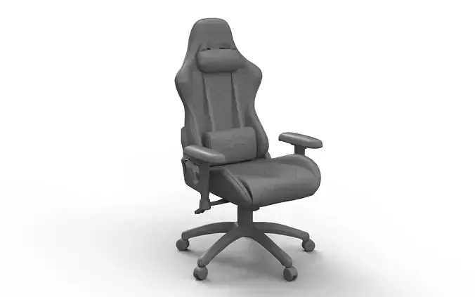 Gaming Chair Multiple Colors Low-poly 3D model