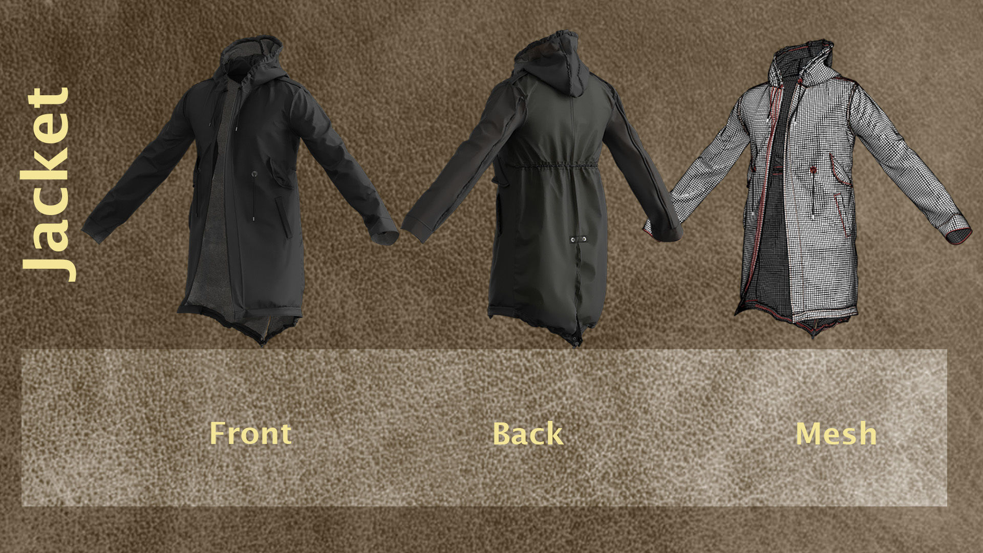 10 men Jackets with Marvelous PLUS 10 Video Tutorials 3D model_10